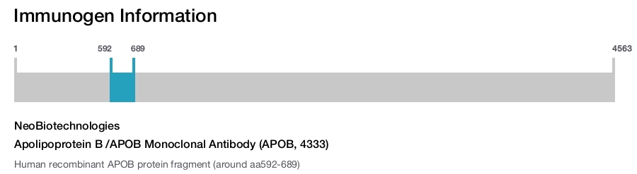 Apolipoprotein B /APOB Monoclonal Antibody (APOB, 4333)