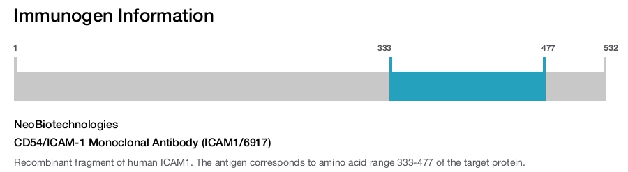 CD54/ICAM-1 Monoclonal Antibody (ICAM1/6917)