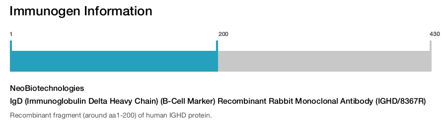 IgD (Immunoglobulin Delta Heavy Chain) (B-Cell Marker) Recombinant Rabbit Monoclonal Antibody (IGHD/8367R)