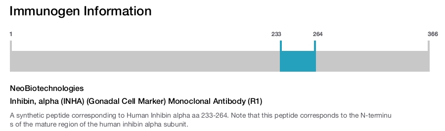 Inhibin, alpha (INHA) (Gonadal Cell Marker) Monoclonal Antibody (R1)
