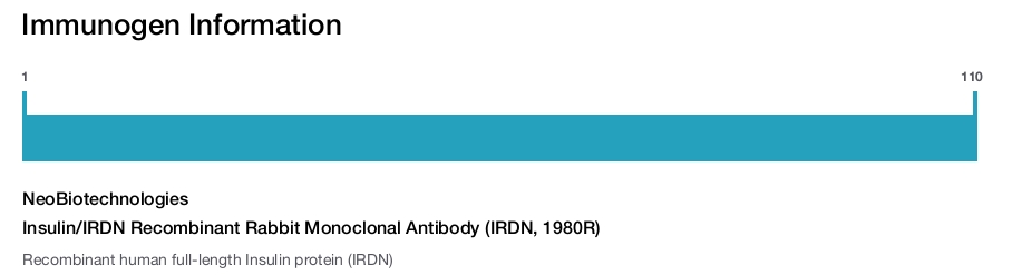 Insulin/IRDN Recombinant Rabbit Monoclonal Antibody (IRDN, 1980R)