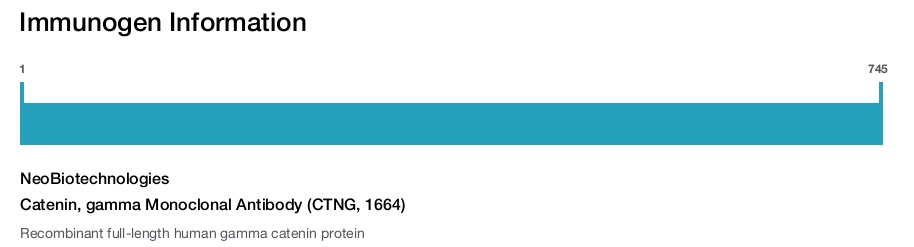 Catenin, gamma Monoclonal Antibody (CTNG, 1664)
