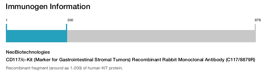 CD117/c-Kit (Marker for Gastrointestinal Stromal Tumors) Recombinant Rabbit Monoclonal Antibody (C117/8879R)