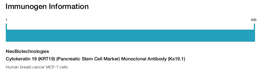 Cytokeratin 19 (KRT19) (Pancreatic Stem Cell Marker) Monoclonal Antibody (Ks19.1)