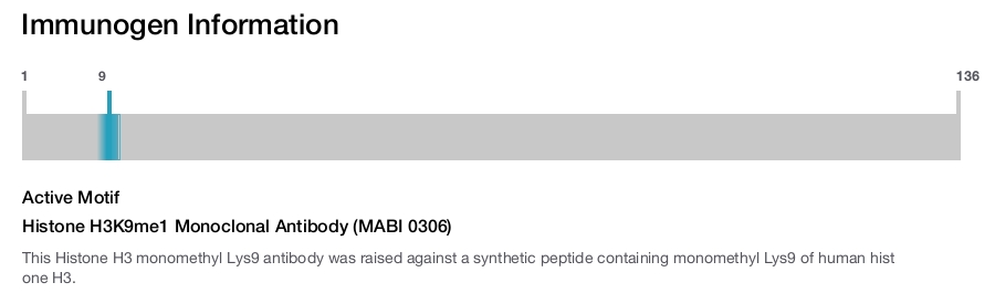 Histone H3K9me1 Monoclonal Antibody (MABI 0306)
