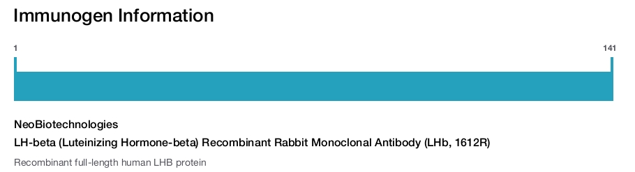 LH-beta (Luteinizing Hormone-beta) Recombinant Rabbit Monoclonal Antibody (LHb, 1612R)