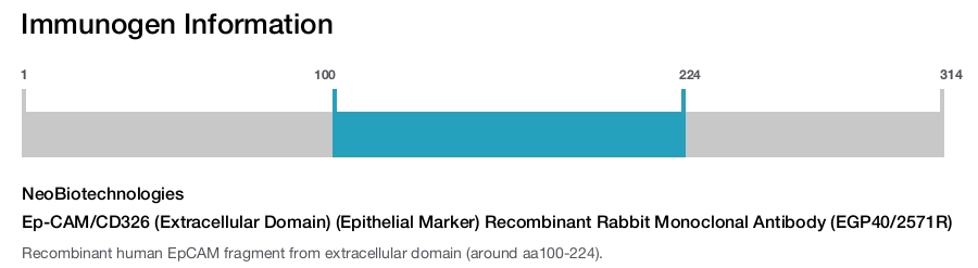 Ep-CAM/CD326 (Extracellular Domain) (Epithelial Marker) Recombinant Rabbit Monoclonal Antibody (EGP40/2571R)