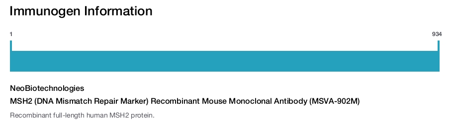 MSH2 (DNA Mismatch Repair Marker) Recombinant Mouse Monoclonal Antibody (MSVA-902M)
