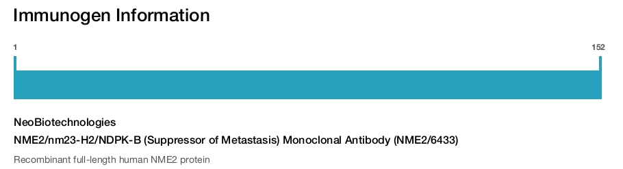 NME2/nm23-H2/NDPK-B (Suppressor of Metastasis) Monoclonal Antibody (NME2/6433)