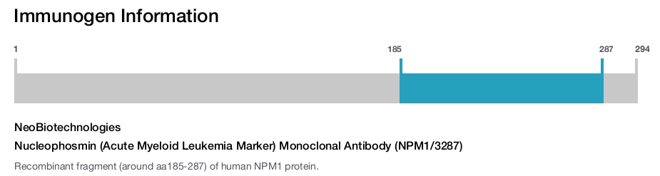 Nucleophosmin (Acute Myeloid Leukemia Marker) Monoclonal Antibody (NPM1/3287)