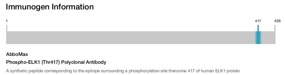 Phospho-ELK1 (Thr417) Polyclonal Antibody