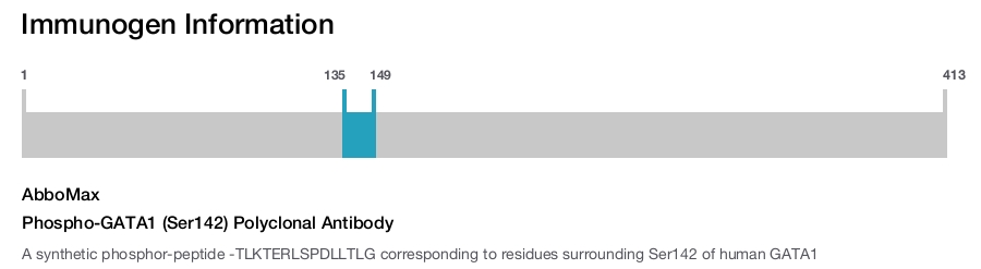 Phospho-GATA1 (Ser142) Polyclonal Antibody