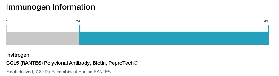 CCL5 (RANTES) Polyclonal Antibody, Biotin, PeproTech®