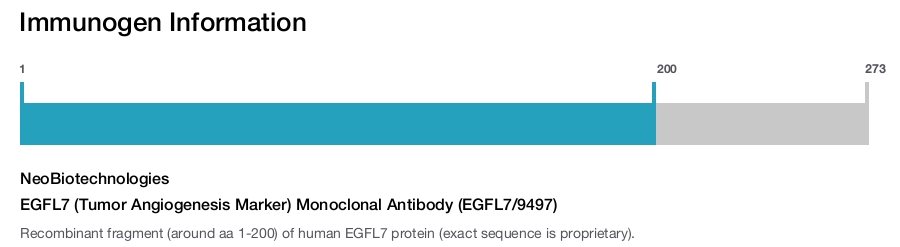 EGFL7 (Tumor Angiogenesis Marker) Monoclonal Antibody (EGFL7/9497)