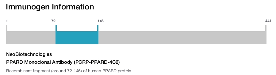 PPARD Monoclonal Antibody (PCRP-PPARD-4C2)