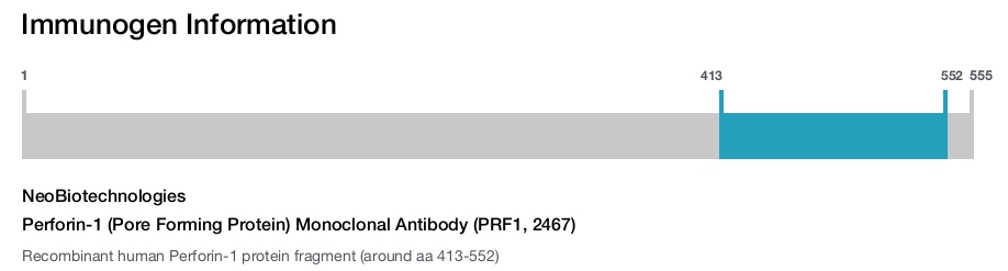 Perforin-1 (Pore Forming Protein) Monoclonal Antibody (PRF1, 2467)