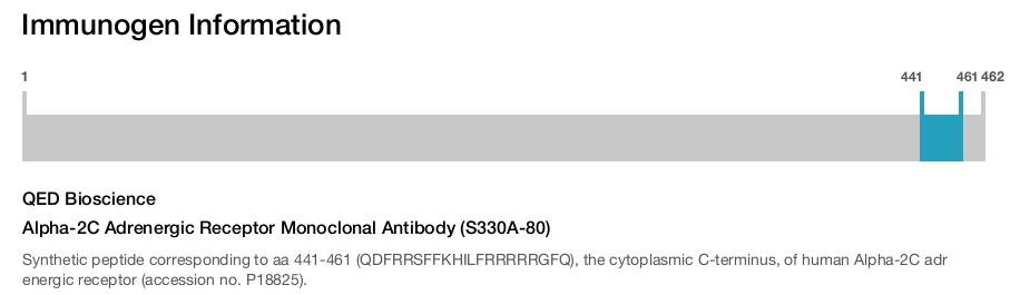 Alpha-2C Adrenergic Receptor Monoclonal Antibody (S330A-80)