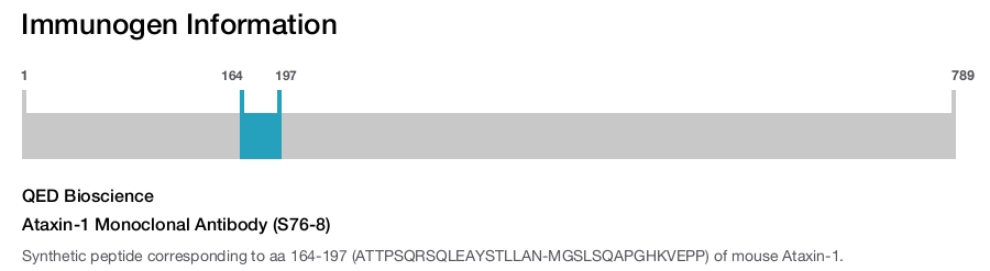 Ataxin-1 Monoclonal Antibody (S76-8)