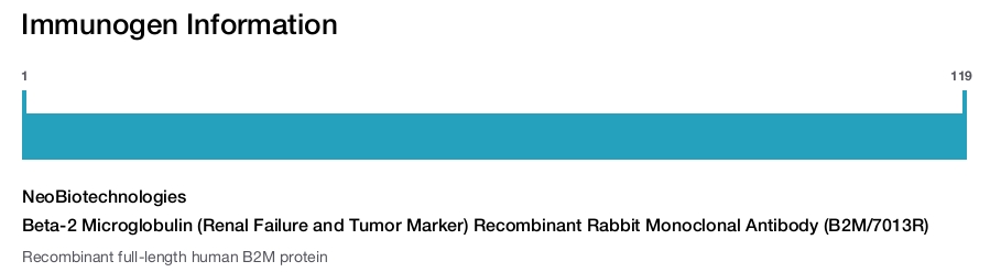 Beta-2 Microglobulin (Renal Failure and Tumor Marker) Recombinant Rabbit Monoclonal Antibody (B2M/7013R)