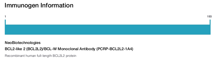 BCL2-like 2 (BCL2L2)/BCL-W Monoclonal Antibody (PCRP-BCL2L2-1A4)