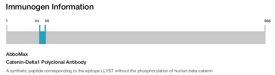 Catenin-Delta1 Polyclonal Antibody