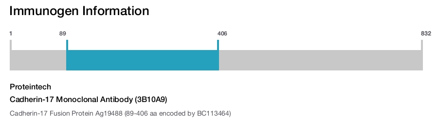 Cadherin-17 Monoclonal Antibody (3B10A9)