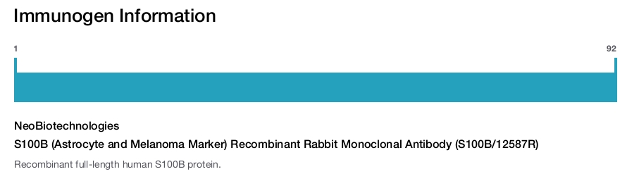 S100B (Astrocyte and Melanoma Marker) Recombinant Rabbit Monoclonal Antibody (S100B/12587R)