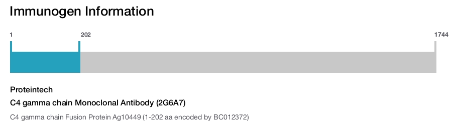 C4 gamma chain Monoclonal Antibody (2G6A7)