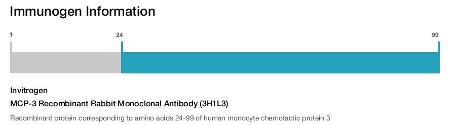 MCP-3 Recombinant Rabbit Monoclonal Antibody (3H1L3)