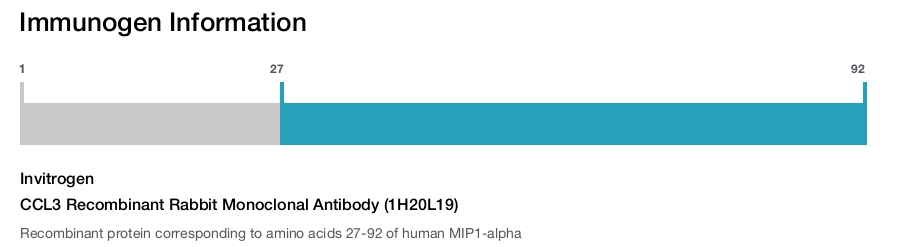 CCL3 Recombinant Rabbit Monoclonal Antibody (1H20L19)