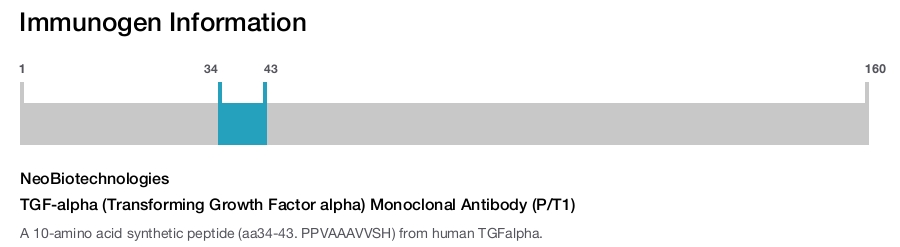 TGF-alpha (Transforming Growth Factor alpha) Monoclonal Antibody (P/T1)