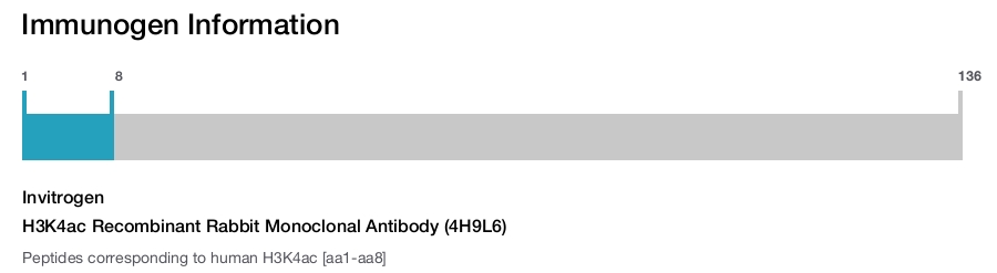 H3K4ac Recombinant Rabbit Monoclonal Antibody (4H9L6)