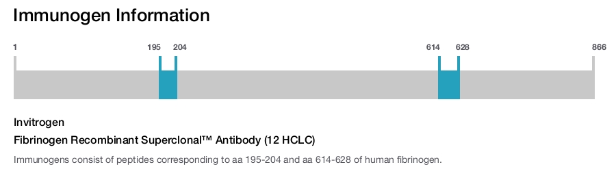 Fibrinogen Recombinant Superclonal™ Antibody (12 HCLC)
