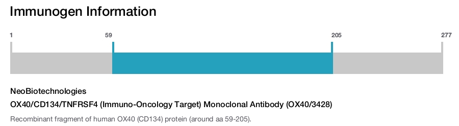 OX40/CD134/TNFRSF4 (Immuno-Oncology Target) Monoclonal Antibody (OX40/3428)