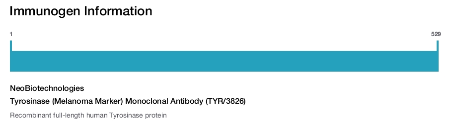 Tyrosinase (Melanoma Marker) Monoclonal Antibody (TYR/3826)