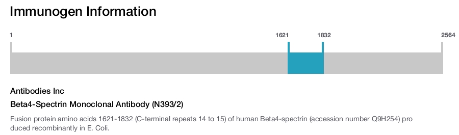 Beta4-Spectrin Monoclonal Antibody (N393/2)