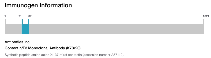 Contactin/F3 Monoclonal Antibody (K73/20)