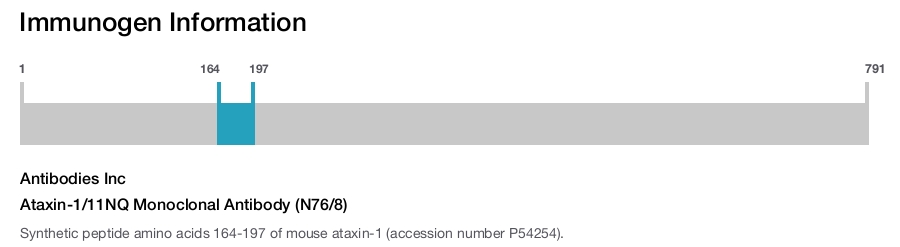 Ataxin-1/11NQ Monoclonal Antibody (N76/8)