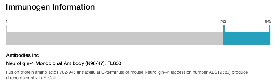 Neuroligin-4 Monoclonal Antibody (N98/47), FL650