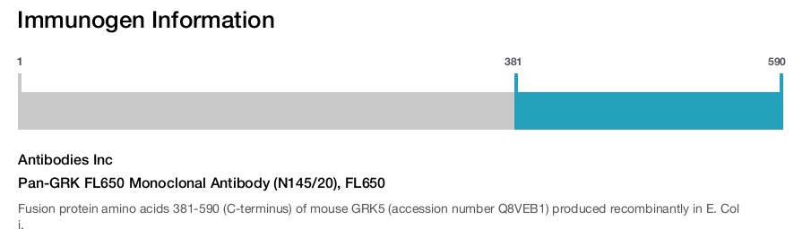 Pan-GRK FL650 Monoclonal Antibody (N145/20), FL650