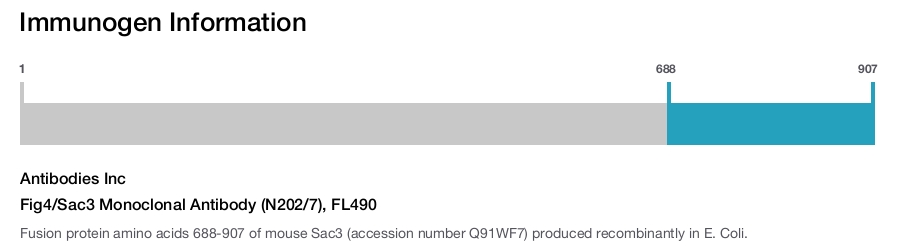 Fig4/Sac3 Monoclonal Antibody (N202/7), FL490