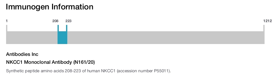 NKCC1 Monoclonal Antibody (N161/20)