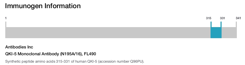 QKI-5 Monoclonal Antibody (N195A/16), FL490