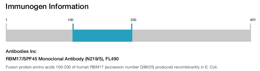 RBM17/SPF45 Monoclonal Antibody (N219/5), FL490