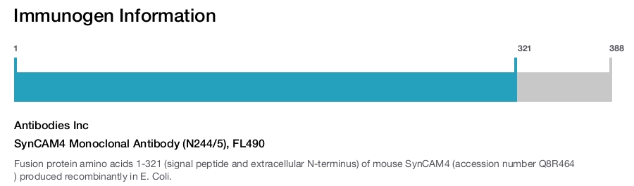 SynCAM4 Monoclonal Antibody (N244/5), FL490
