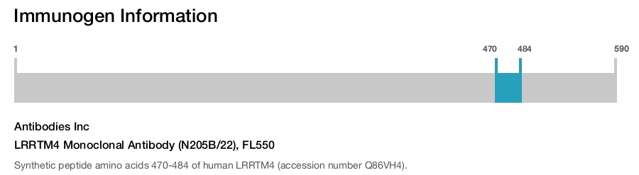 LRRTM4 Monoclonal Antibody (N205B/22), FL550