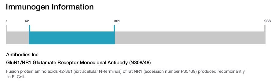 GluN1/NR1 Glutamate Receptor Monoclonal Antibody (N308/48)