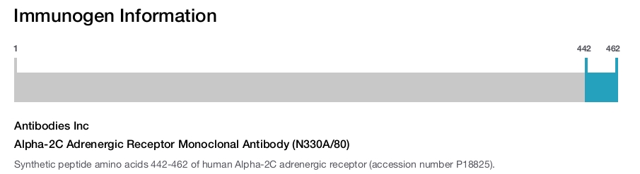 Alpha-2C Adrenergic Receptor Monoclonal Antibody (N330A/80)