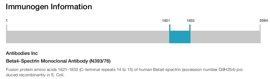 Beta4-Spectrin Monoclonal Antibody (N393/76)