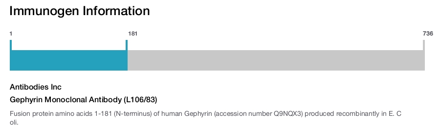 Gephyrin Monoclonal Antibody (L106/83)